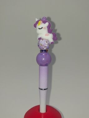 White and Purple Pegasus Pen